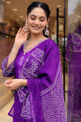 Image of MITZO Kurta Sets for Woman || Kurta Sets for Women Cotton || Women Kurta Sets with Dupatta Cotton || Kurti Pant Set with Dupatta