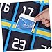 NUOBESTY Numbered Cell Phones Calculator Holder Classroom Sundries 36 Pocket Closet Chart Wall Pouch Over The Door Hanging Organizer for Underwear Sock Storage Blue