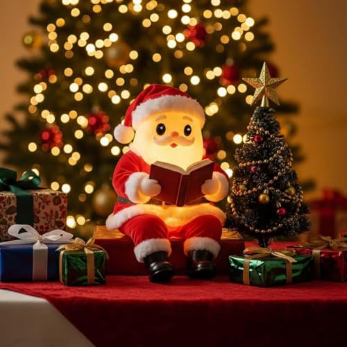 Éclairage doux Père Noël pour veilleuse de lit et décoration de maison