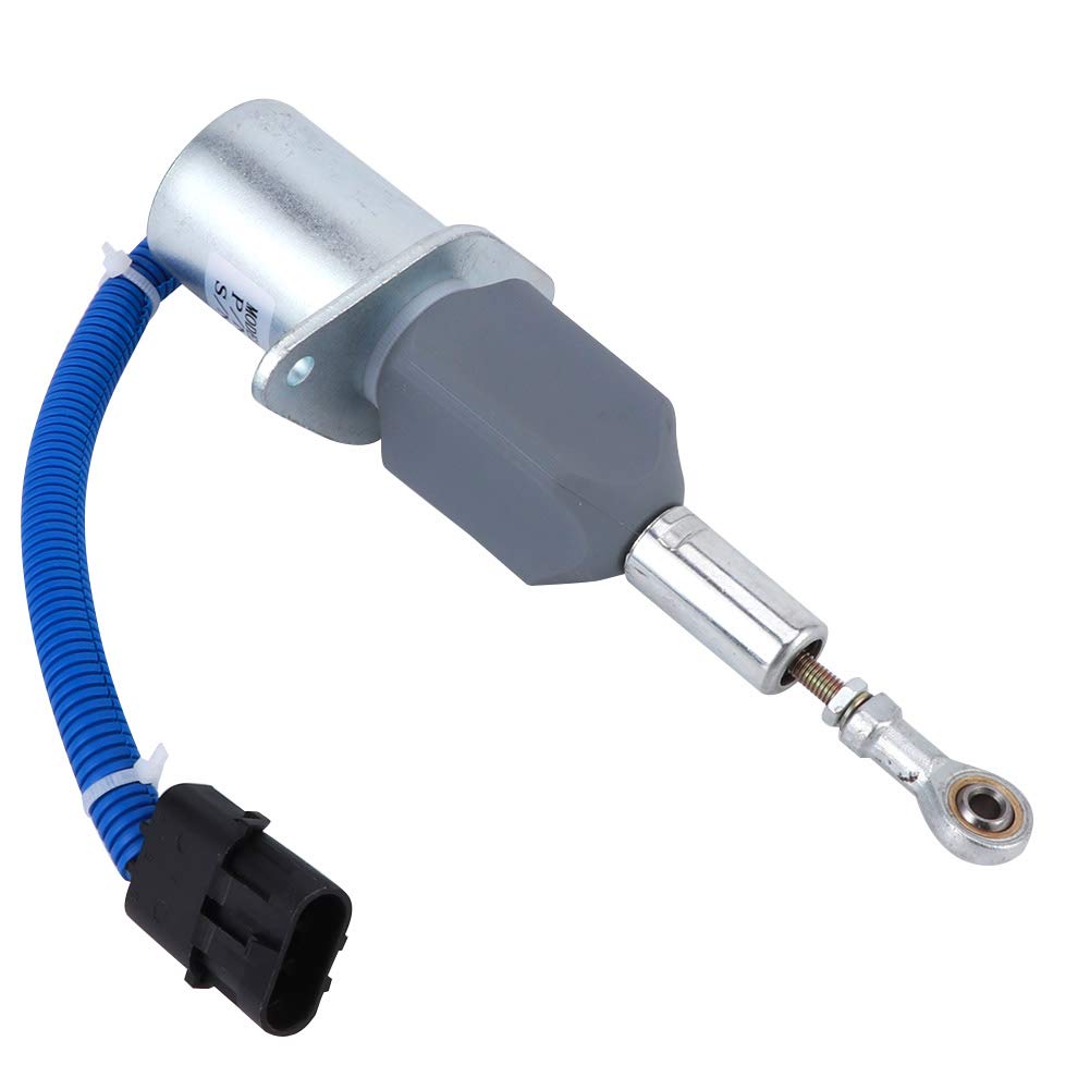 Válvula solenoide de apagado 6.3Ct8.3L/Sa 4355 24 Accesorios CC Corriente continua 24 V Adecuado para motores de apagado duraderos Accesorios Maquinaria de construcción de plástico de acero inoxidable