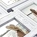 J.M.Deco Picture Frame Collage For Wall, 12 Opening Picture Frames Collage, 6 x 4 Picture Frame with Family Friend's Memory, Rustic Distressed Photo Frame Wall Hanging for 4x6, White