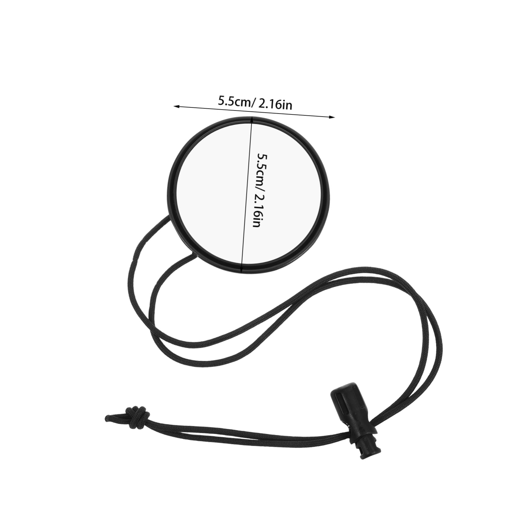 ifundom Outdoor Survival Signal Mirror with Lanyard Rear View Mirror for Diving Swimming Snorkeling Hands Design with Clip for Wide Angle Vision