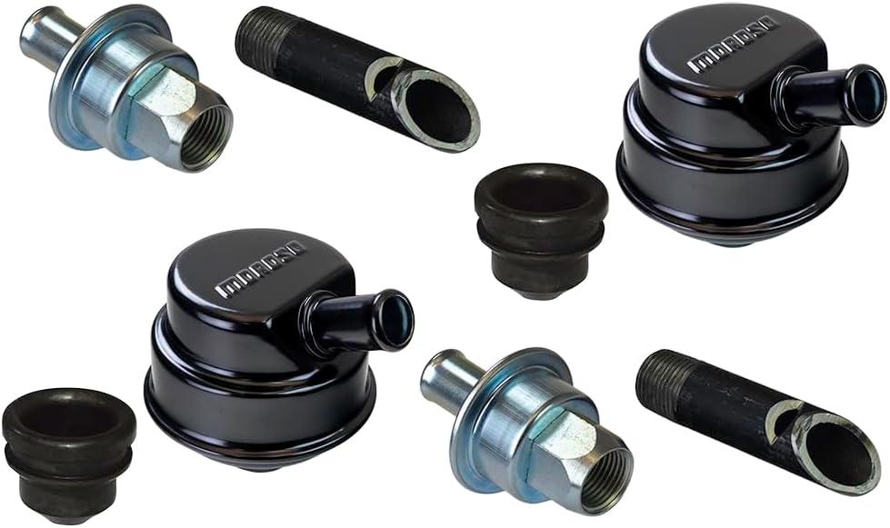 Moroso 25901 Crankcase Evacuation System, Black Powder Coat Finish