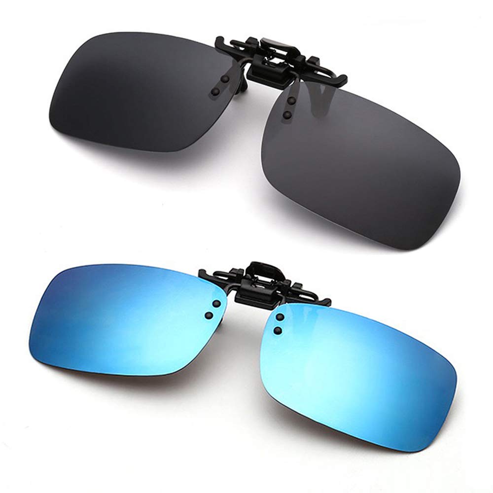 SimidaPolarized Clip-on Sunglasses Anti-Glare Driving Glasses for Prescription Glasses