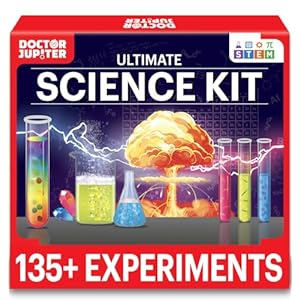 Doctor Jupiter Science Kit for Kids Ages 7-8-9-10-11-12-13-14| Birthday Gift Ideas for Boys & Girls 7+ Years Old | Toy STEM Kit with 135+ Experiments| Learning & Educational Toys