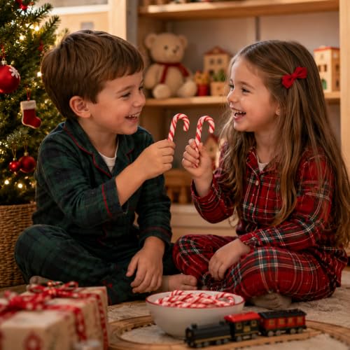 Fruidles 25 Pack Christmas Candy Canes Mini's Suckers, Peppermint Flavor, Individually Wrapped, 2" Inch - image 8