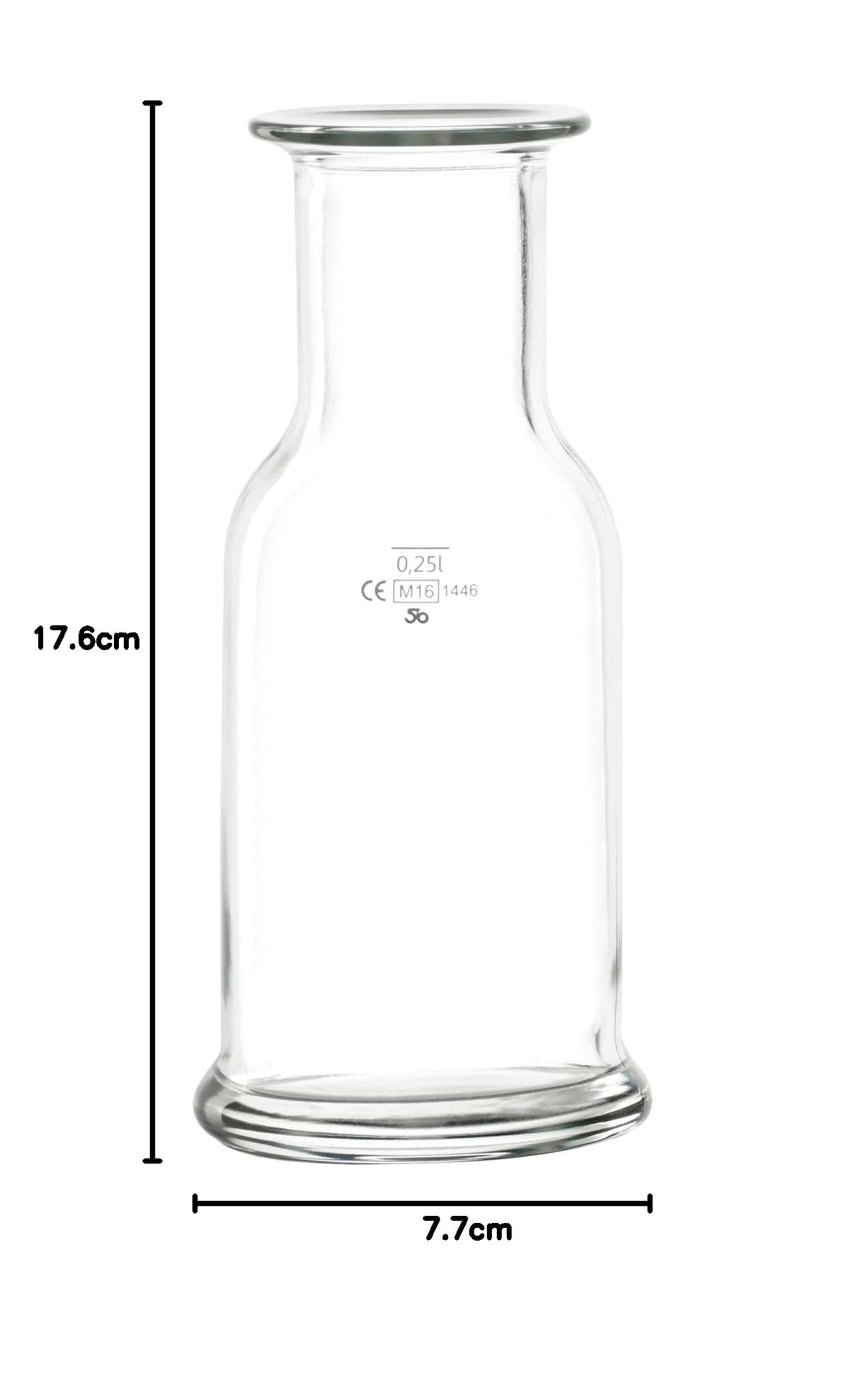 »Purity« Karaffe, Inhalt: 0,25 Liter, /-/ 0,25 Liter, Höhe: 176 mm, ø: 77 mm, 6 Stück