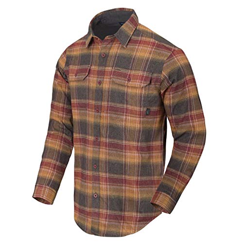Helikon-Tex Men's GrayMan Shirt Amber Plaid Size XX-Large
