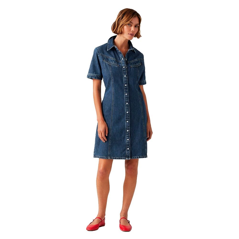Levi's Damen Denim SS Dress Rinoa Denim Ss Dress Lässiges Kleid