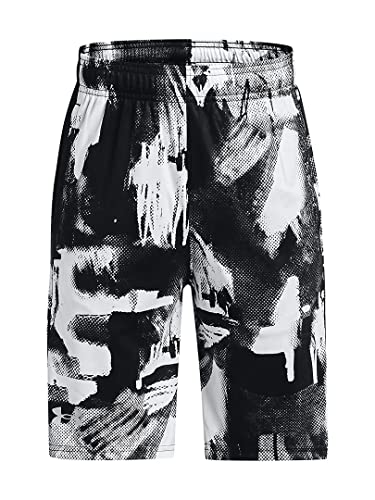 Short de sport garçon Under Armour UA Velocity imprimé noir