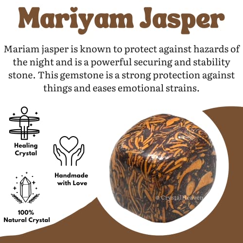 Image of Certified Mariyam Healing Tumbled Stone, Natural Polished Crystals For Diy Crafts, Manifestation, Meditation, Pooja Feng Shui And Reiki Healing (30 Grams)