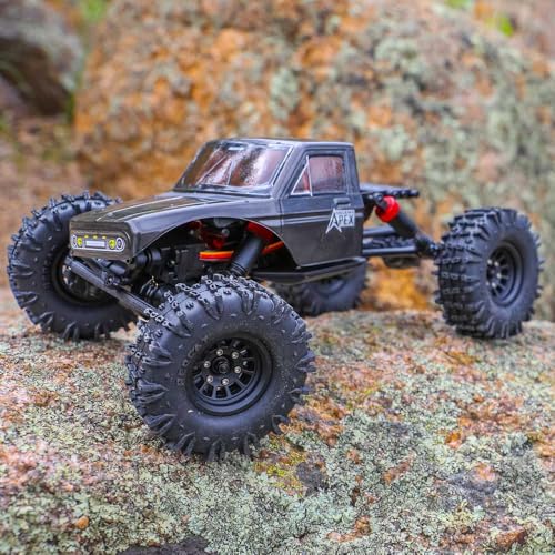 Image of Redcat Racing Ascent-18 APEX, 1 /18 Scale Brushless Electric Rock Crawler, Carbon Fiber, 4WD RC Car for Adults with 2.4GHz Radio System (Gray)