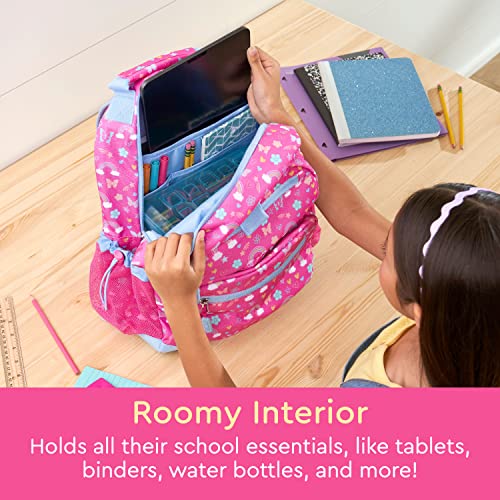 Bentgo® Kids Backpack - Lightweight 14” Backpack In Unique Prints For School, Travel, & Daycare - Roomy Interior, Durable & Water-Resistant Fabric, & Loop For Lunch Bag (Rainbows) #TOP1