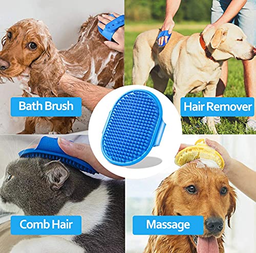 Adhjito 4 Pcs Dog Paw Cleaners Set, 2 In 1 Silicone Dog Paw Washer Cup For Grooming Muddy Paws, Includes Towel, Toothbrush And Bath Brush For Large/Xlarge Dog Total Cleaning, Premium Pet Gifts For Dogs Owners (L) #TOP6