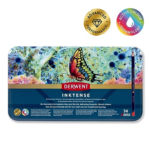Image of Inktense 36 Piece Water Soluble Colored Pencil Set