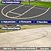 Basketball Court Marking Kit Foldable Design Basketball Court Stencil Kit for Concrete, Asphalt, Tiles, Driveway or Backyard - No Paint Included