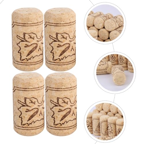 Tapones de corcho natural con diseño de uvas para botellas de vino de 20x40 mm 4