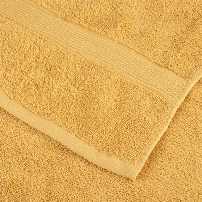 Premium-Duschhandtücher SOLUND 10 Stück Gold 70 x 140 cm 600 g/m²-Handtücher – Premium-Jumbo-Badetuch – Baumwolle, sehr saugfähig und schnell trocknend, extra großes Badetuch – superweiches Handtuch – Bild 5