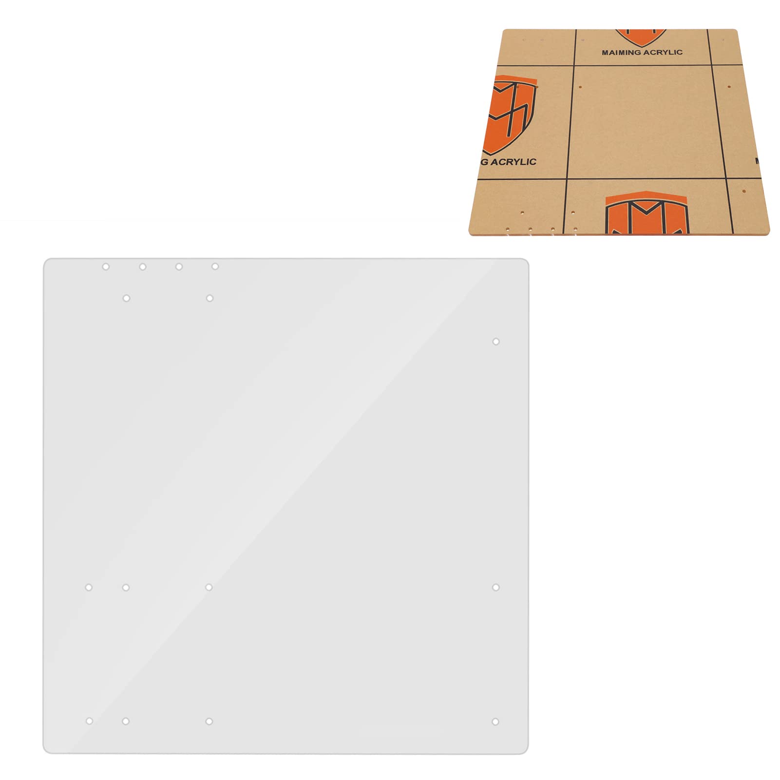 ZunatePC Case DIY test bench, PC open frame test bench open frame transparent acrylic overlock computer case DIY base stand for M-ATX Mothboard