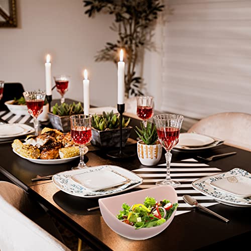 Luxshiny Bowl Set Saladeira de de Lótus Em Forma de Tigela de Tigelas para Casa de (Rosa) Forma Para