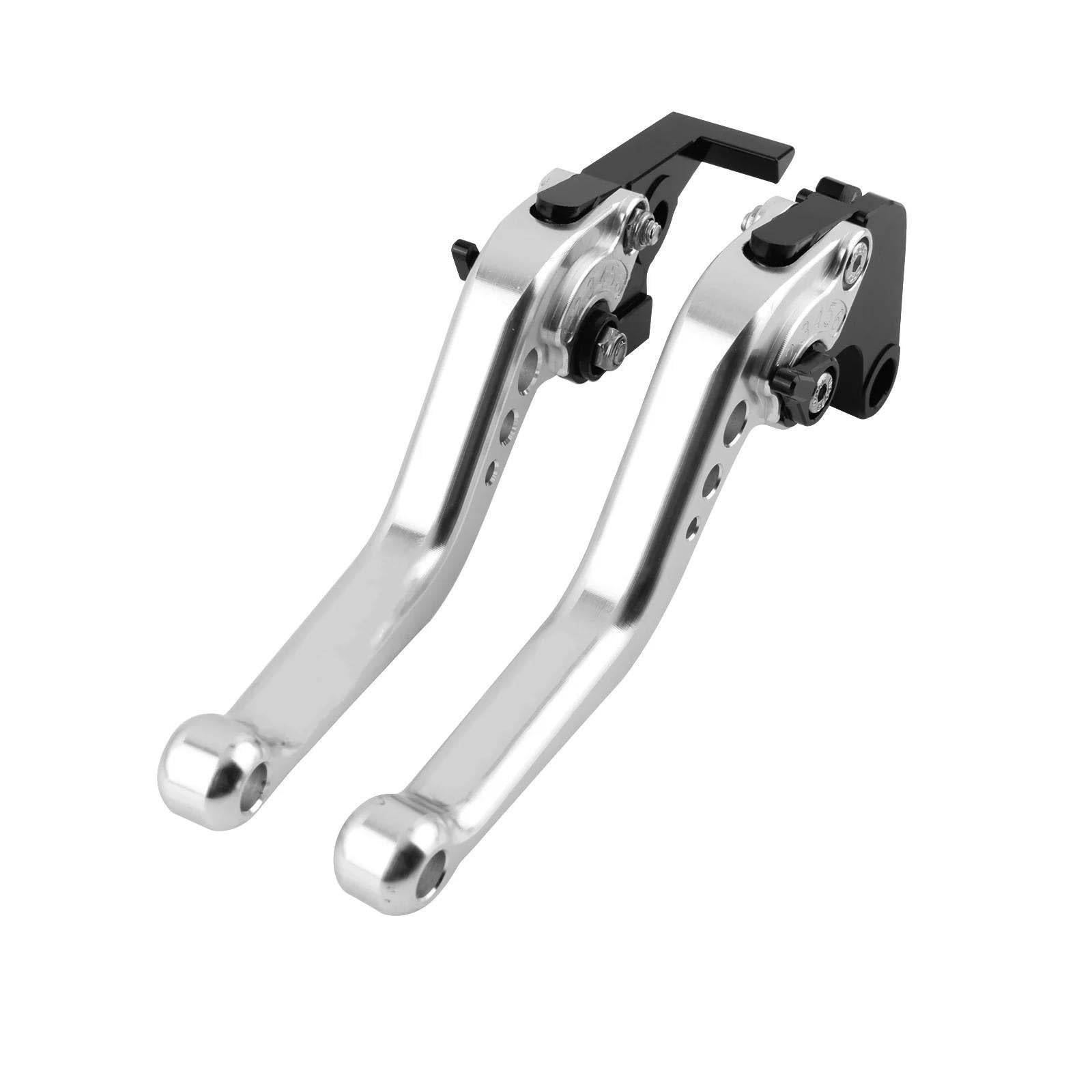 Gimegioyly Silver For Vfr800 For Vfr800f For Vfr800x For Vfr 800 For Vfr 800F For Vfr 800X 2002-2020 Short Brake Clutch Lever Handles Clutch Brake Lever Handle(Silver)
