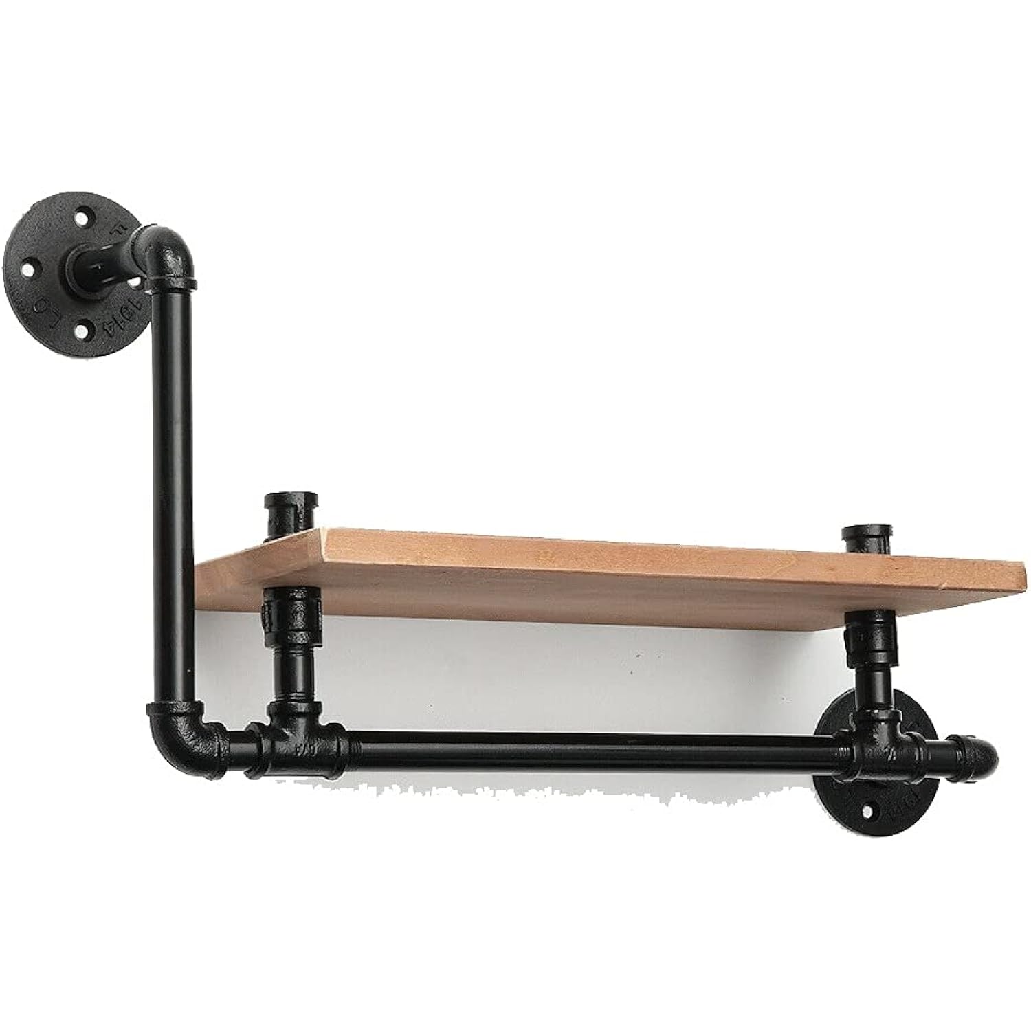 Industrial Retro Design Wall Pipe Rack Shelf Shelves