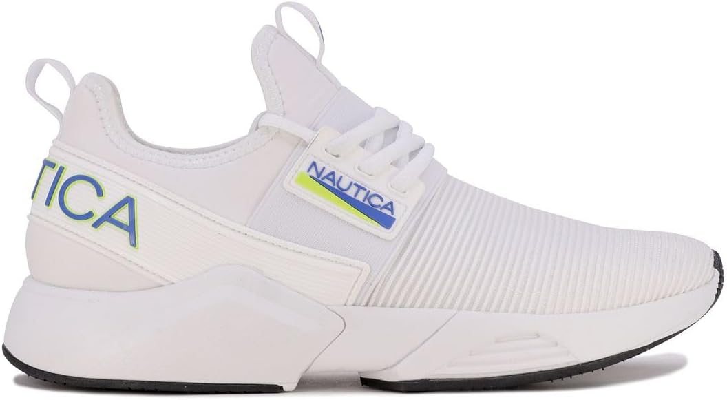Nautica Men's Sneakers: Athletic, Comfortable, Casual Lace-Up Fashion Walking Shoes 7.5 White Royal