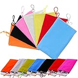 Honsky Scratchproof Phone Case Pouch, 7 Packs Universal Smart Phone Carrying Case Bag, Compatible with iPhone 6,5S 5C 5 4S, Samsung Galaxy S6, S6 Edge,S5, MP3 MP4 Player, Multi-Colored, Bundle