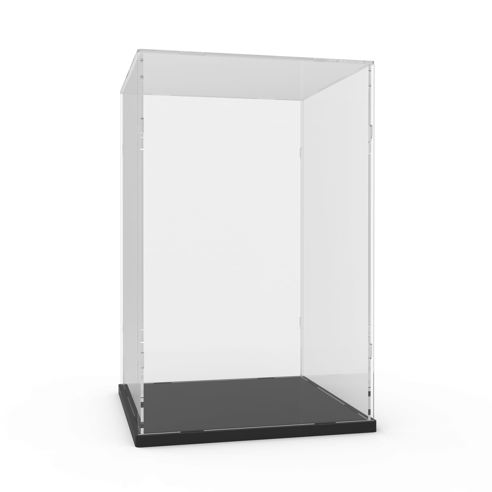 Vetrina Acrilico Teca Plexiglass per Lego 43020 Trofeo FIFA | Vetrina Espositiva per Collezionismo, per Lego 76344,76350,76463,75398,77072, Scatola Plexiglass Antipolvere, Nero,25x25x40cm
