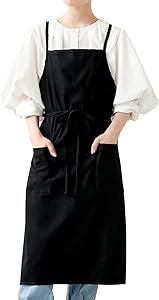 [atRise] アットライズ エプロン バッククロスエプロン レディース 可愛い おしゃれ ポケット付き しわになりにくい 軽量 速乾 全8色