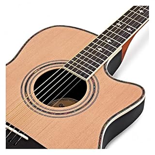 Guitare électro-acoustique Roundback par Gear4music Natural - Les Beatles, Paul McCartney, John Lennon, RIngo Starr, George Harrison Guitare électro-acoustique Roundback par Gear4music Natural – Image 4