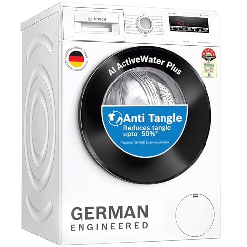 Image of Bosch 8 kg 5 Star Inverter Touch Control Fully Automatic Front Loading Washing Machine with In- built Heater (WAJ2426MIN,White)