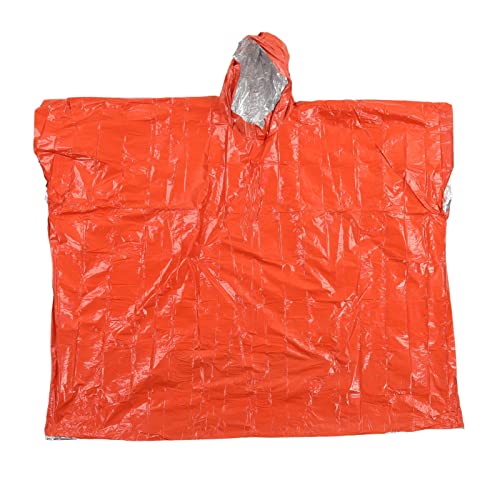ZYLARUM Poncho de Pluie d'urgence imperméable à Capuche résistant aux intempéries | Matériau PE résistant au Vent et aux déchirures | Poncho réutilisable pour la