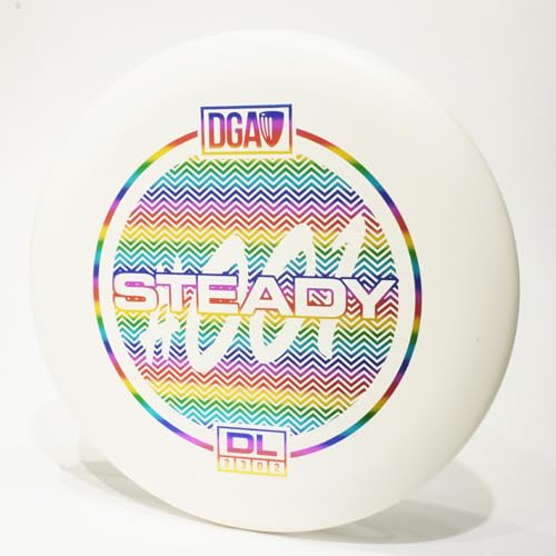 DGA DL Steady Disc Golf Putter & Approach Disc, Pick Color/Weight [Stamp & Exact Color May Vary] White 170-172 Grams