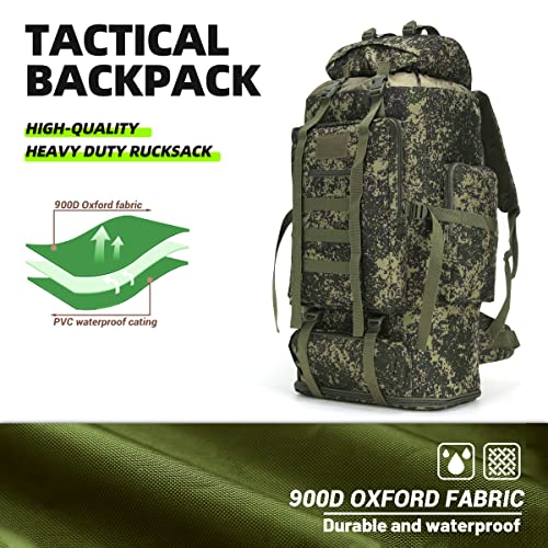 Mochila táctica impermeable de 100L para senderismo y camping miniatura 2