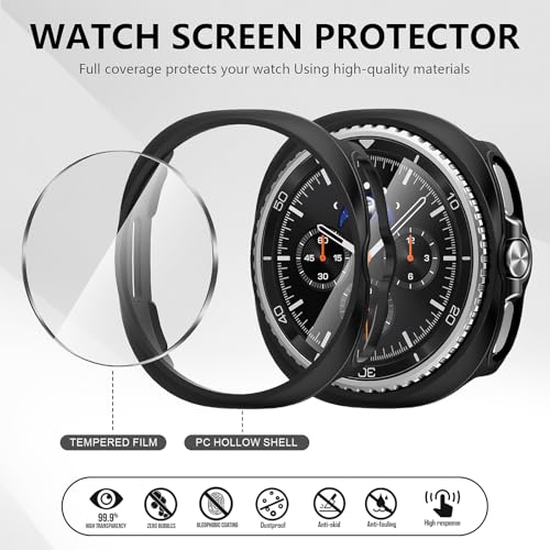 Protection Écran Galaxy Watch 8 Classic 46mm Coque Verre Trempé Diruite