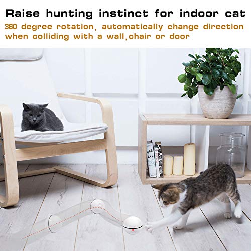 image for Y YOFUN YOFUN Smart Interactive Cat Toy - Upgraded 360 Degree Self Rot