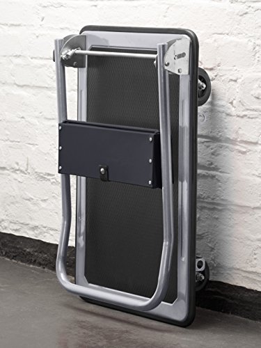 Meister Plattformwagen - Klappbar - Bis 300 kg Tragkraft - Feststellbremse / Transporthilfe mit Lenkrollen / Paketwagen mit Antirutsch-Beschichtung / Klappwagen aus Stahl / 8985540