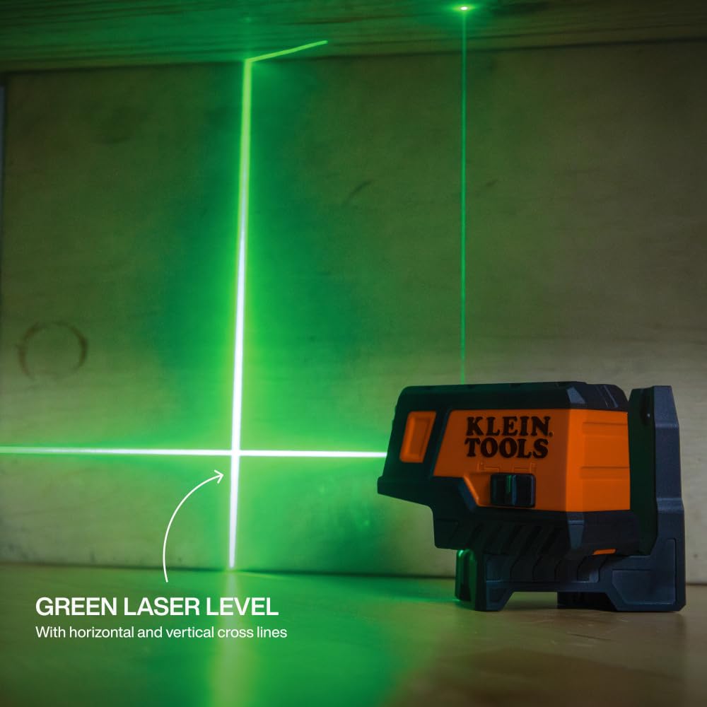 Klein Tools Laser Level - 75ft, Green Line -5 Klein Tools Laser Level - 75ft, Green Line -5