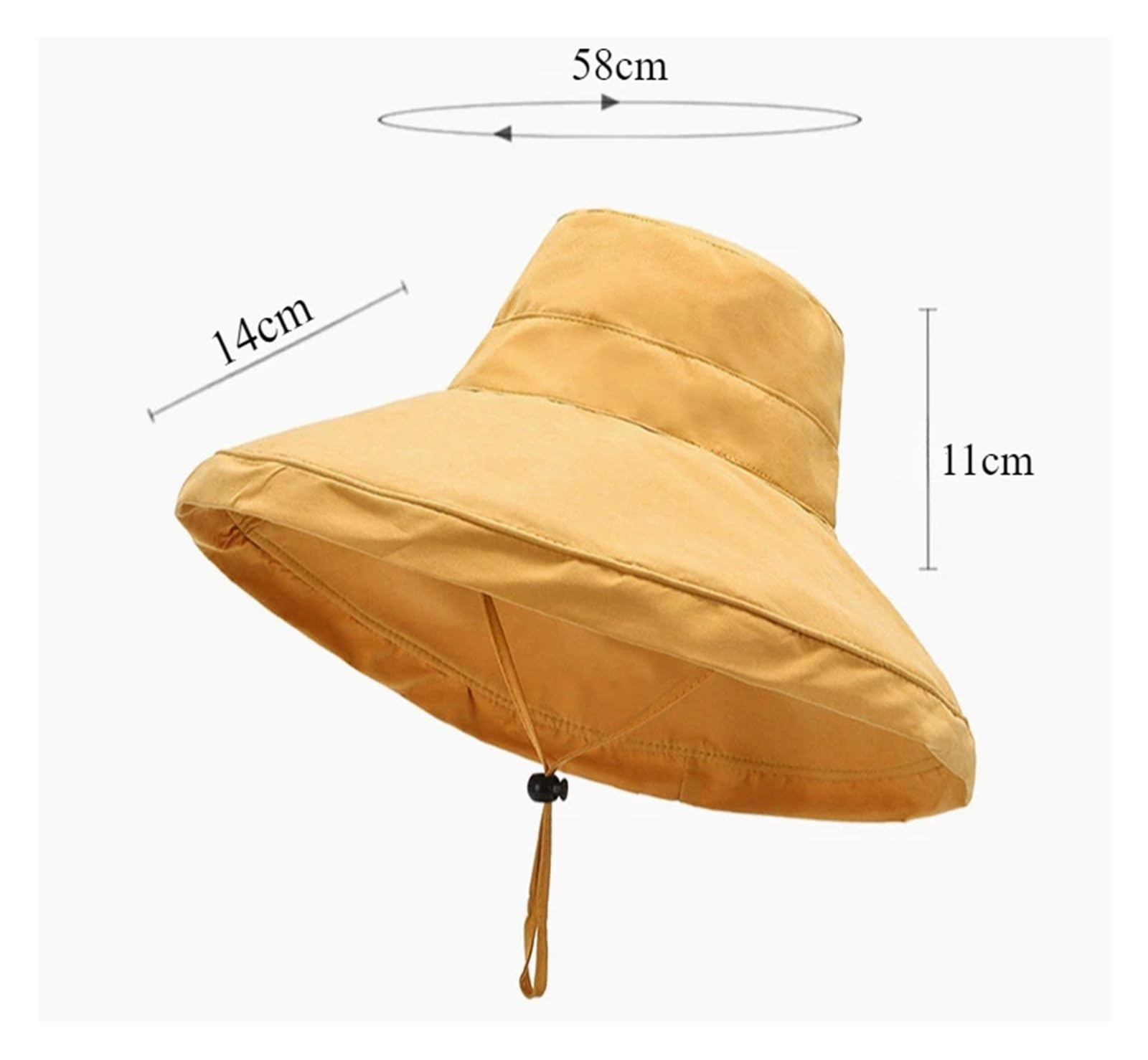 Sombreros de Cubo Playa Plegables Doble Cara Verano for Mujer