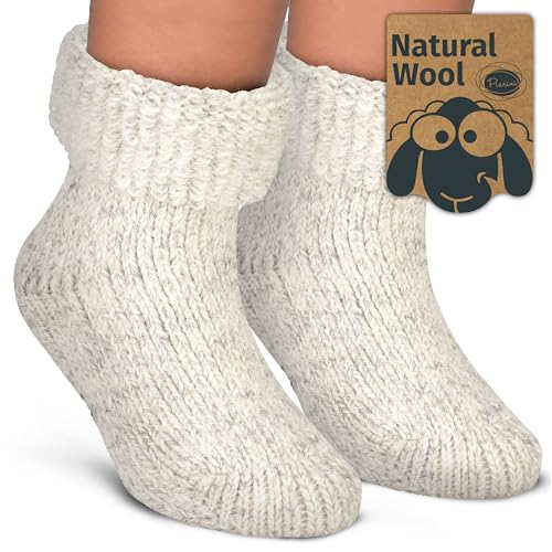 Piarini Kinder ABS Stoppersocken 1 Paar Wollsocken Wintersocken...