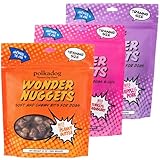 Polkadog Wonder Nuggets Variety 3-Pack– Includes Peanut Butter, Turkey & Cranberry, Apple & Pork – Soft & Chewy, Limited Ingredient Healthy Training Treats – Natural, Made in USA – 10 oz (Pack of 3)