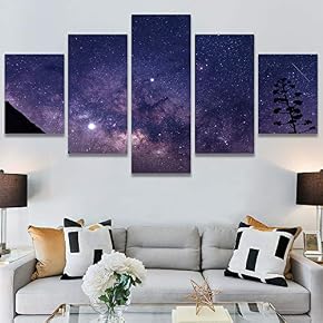 SIGNWIN 5 Panel Canvas Wall Art Modern Art...
