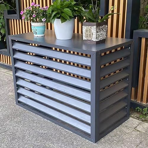 Housse de protection en aluminium pour climatiseur, cache-pompe contre les chocs