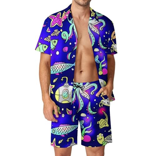 Chemise hawaïenne homme poulpe et motifs marins : l'élégance balnéaire haut de gamme