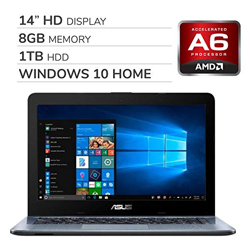 ASUS 2019 Premium 14’’ HD Laptop Notebook Computer, 2-Core AMD A6-9225 2.6GHz, 8GB