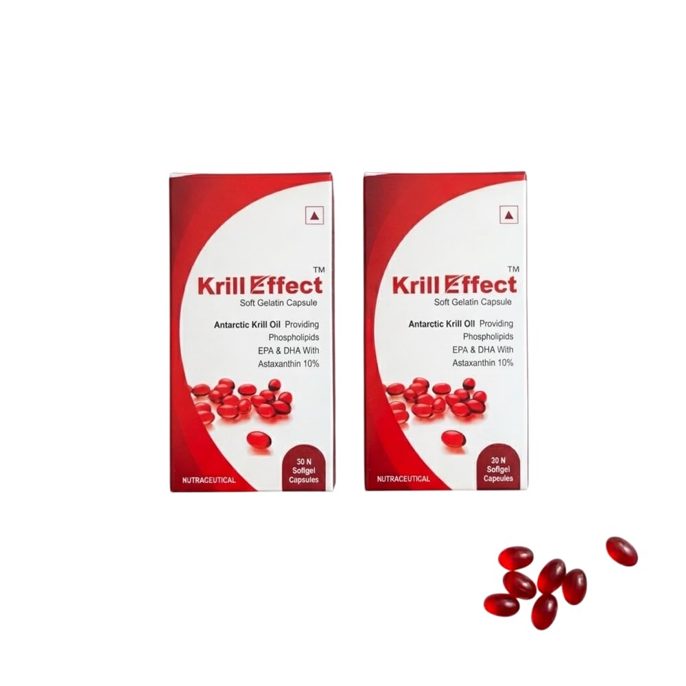 SHUBAN Krill Oil Capsules 500 mg Krilleffect Marine Source Oil Softgel Supplement Reddish Brown Capsule Form Bottle Packaging-image-24