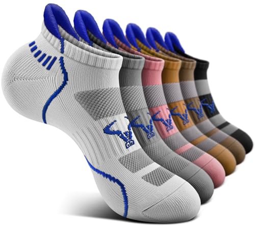Image of BULLIANT Men Running Ankle Socks 6Pack-Cushioned Support-Low Cut No Show | Fully Terry Sole | Arch Support | Seamless Toe Closure | Moisture-Wicking Breathable Mesh | Reinforced Heel&Toe