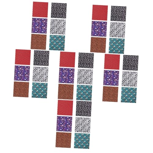 Tissu patchwork Halloween en polyester de 36 feuilles pour toutes vos créations de fête DIY