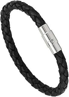 Men's Leather Braided Bracelet,Fashion Woven Bracelet,Braided Leather Bracelet, Inspirational Bracelet,Bracelets for Couples,Jewelry Gift,Wrap Bracelet For Teen Girls Men Women